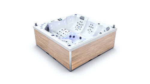 Individual Outdoor Whirlpool sechs Personen Seite